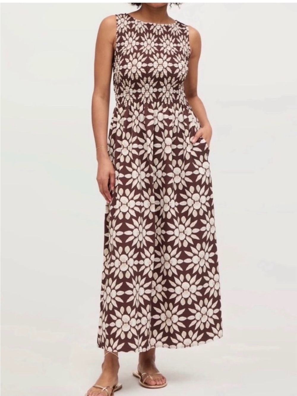 HILL HOUSE Cosmina Nap Floral Maxi Dress